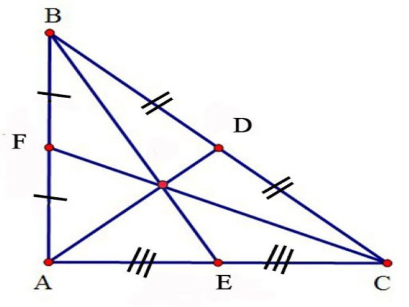 Tính Chất Quan Trọng của Đường Trung Tuyến